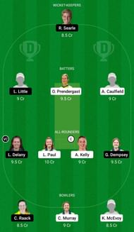 Dream11 Team for Dragons Women vs Typhoons Women - Ireland Women’s ODD 2022.